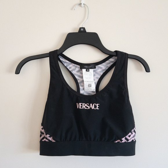 Versace Greca Signature Accent Sports Bra - Picture 2 of 4